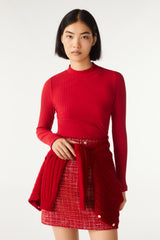 Long-Sleeved T-Shirt Mystic Rouge - ba&sh outlet