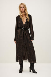 Dress Sahara Marron - ba&sh on sale