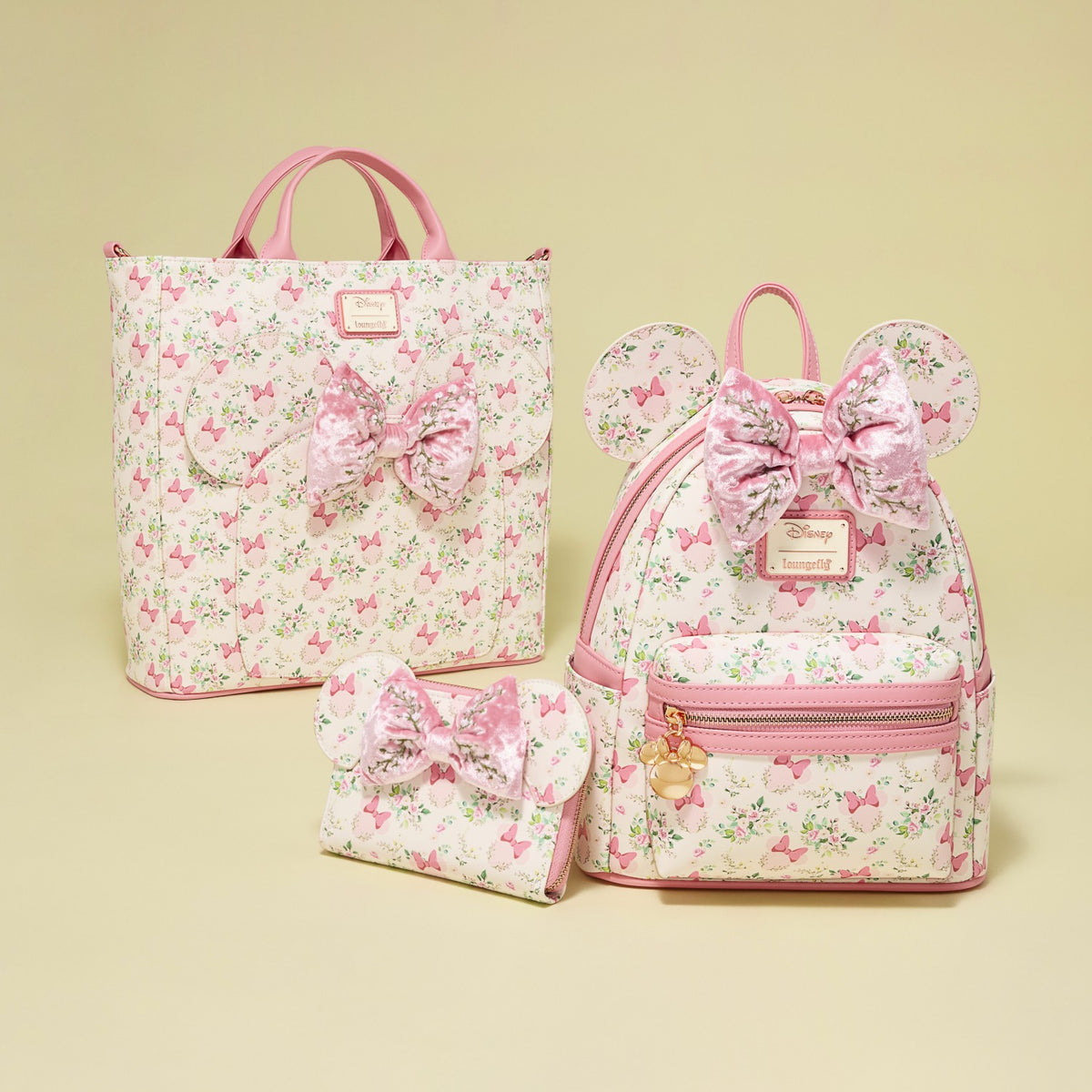 Loungefly Minnie Mouse Floral All-Over Print Mini Backpack