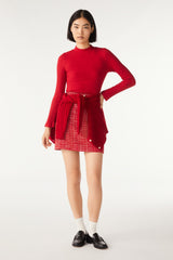 Long-Sleeved T-Shirt Mystic Rouge - ba&sh outlet