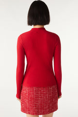 Long-Sleeved T-Shirt Mystic Rouge - ba&sh outlet